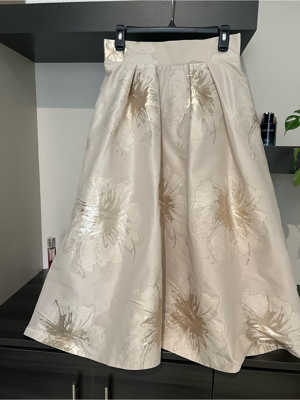 Elegant, Timeless, Champagne, Midi Skirt